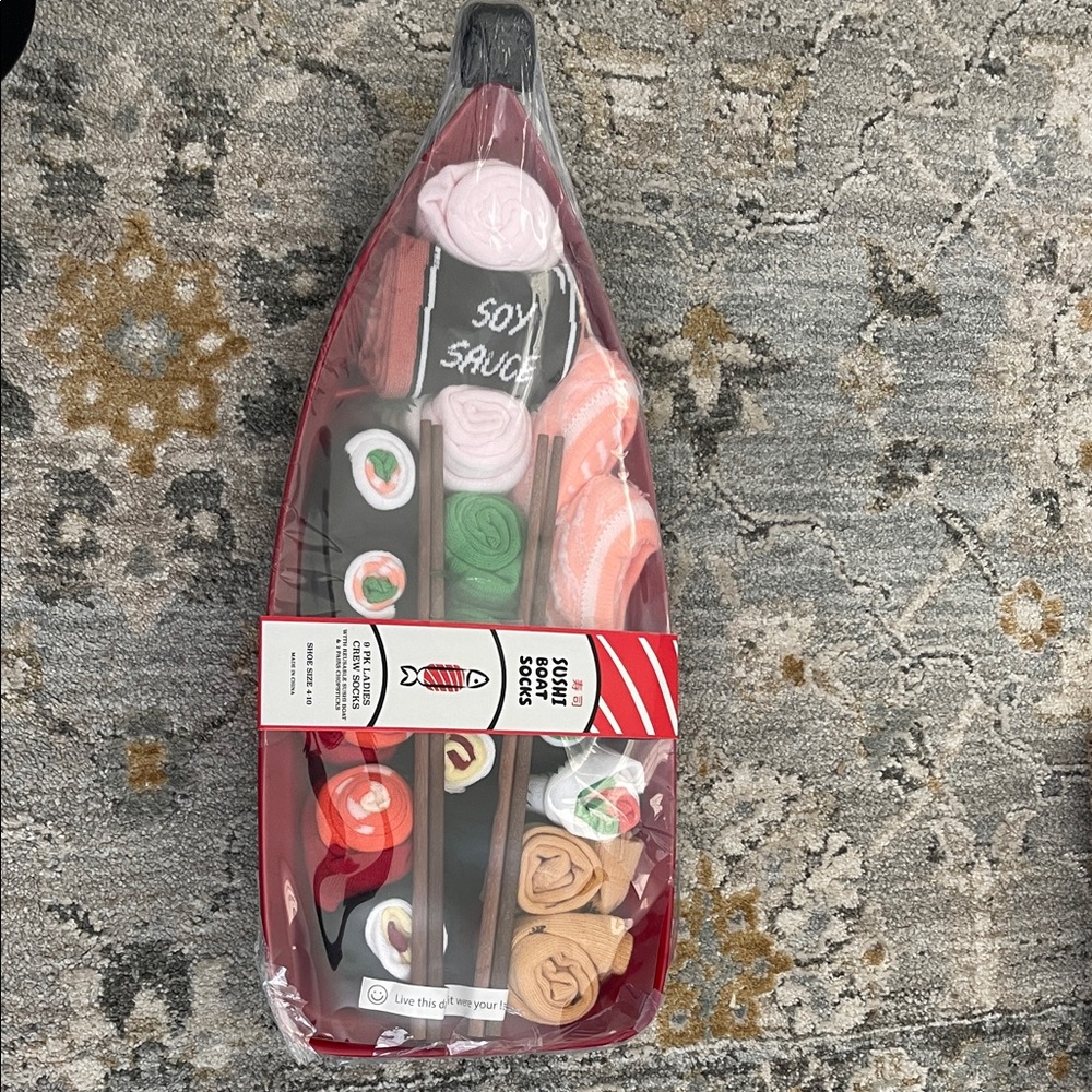 Sushi-Themed Novelty Socks Set